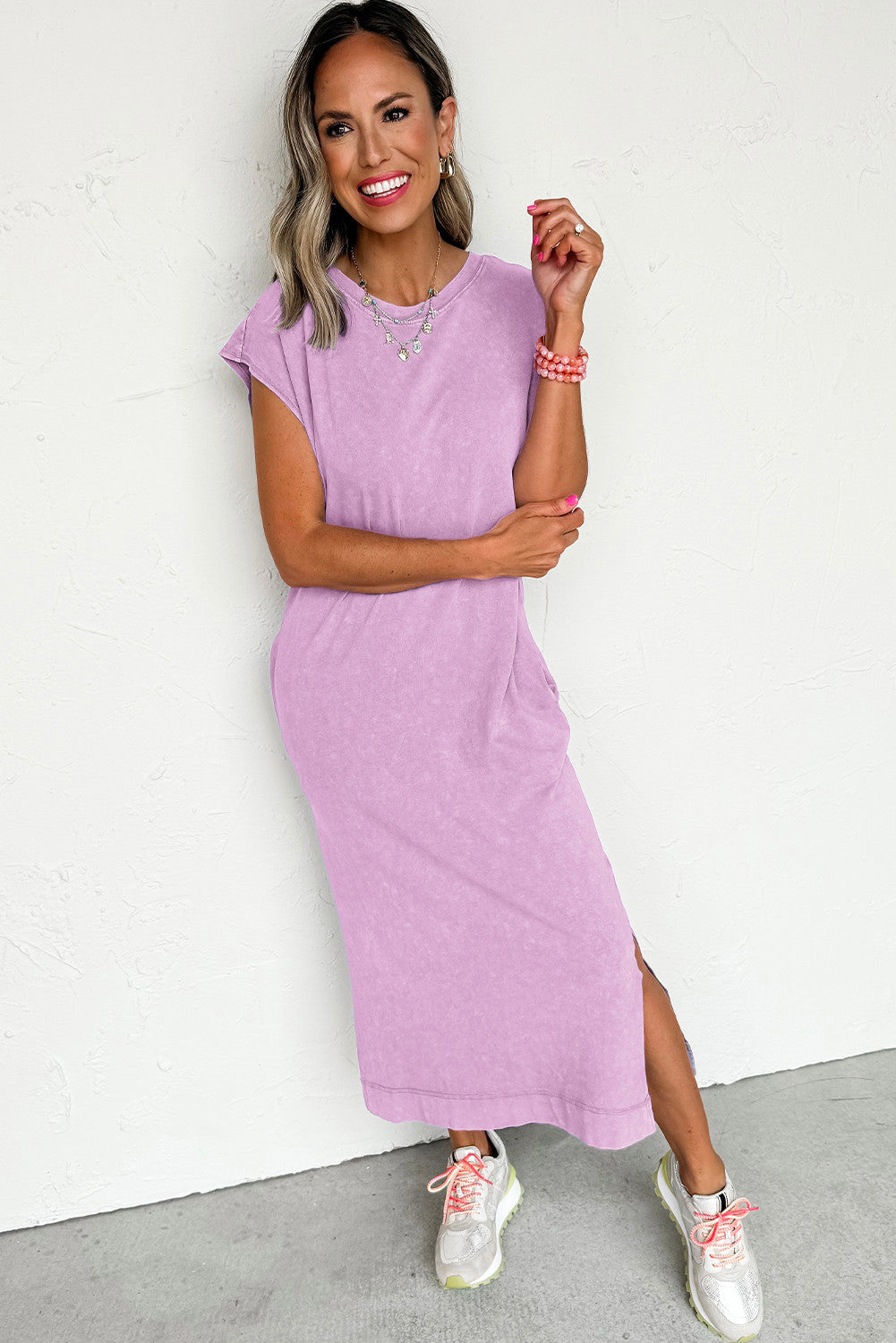 Mineral Wash T-Shirt Dress