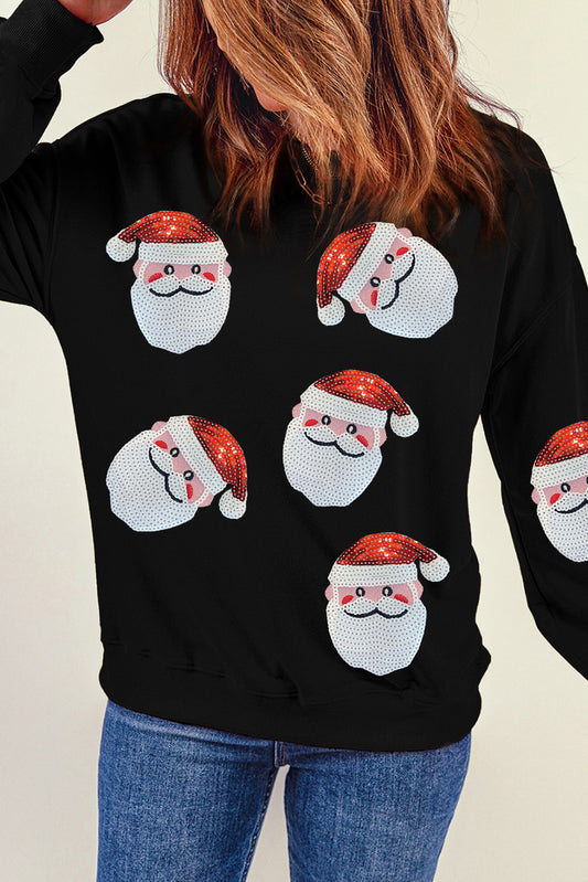 Sequined Santa Sweatshirt