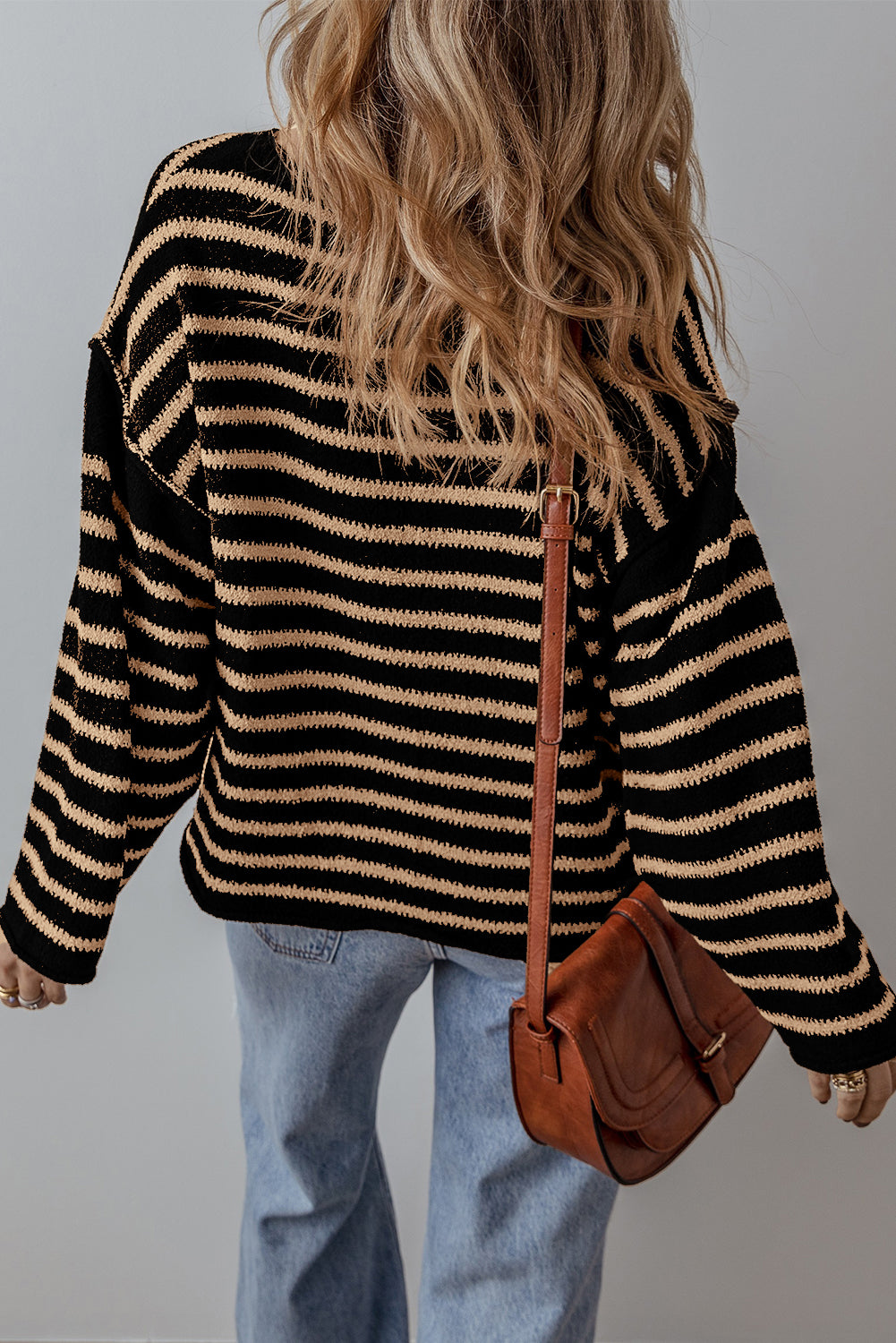 Black & Gold Striped Sweater